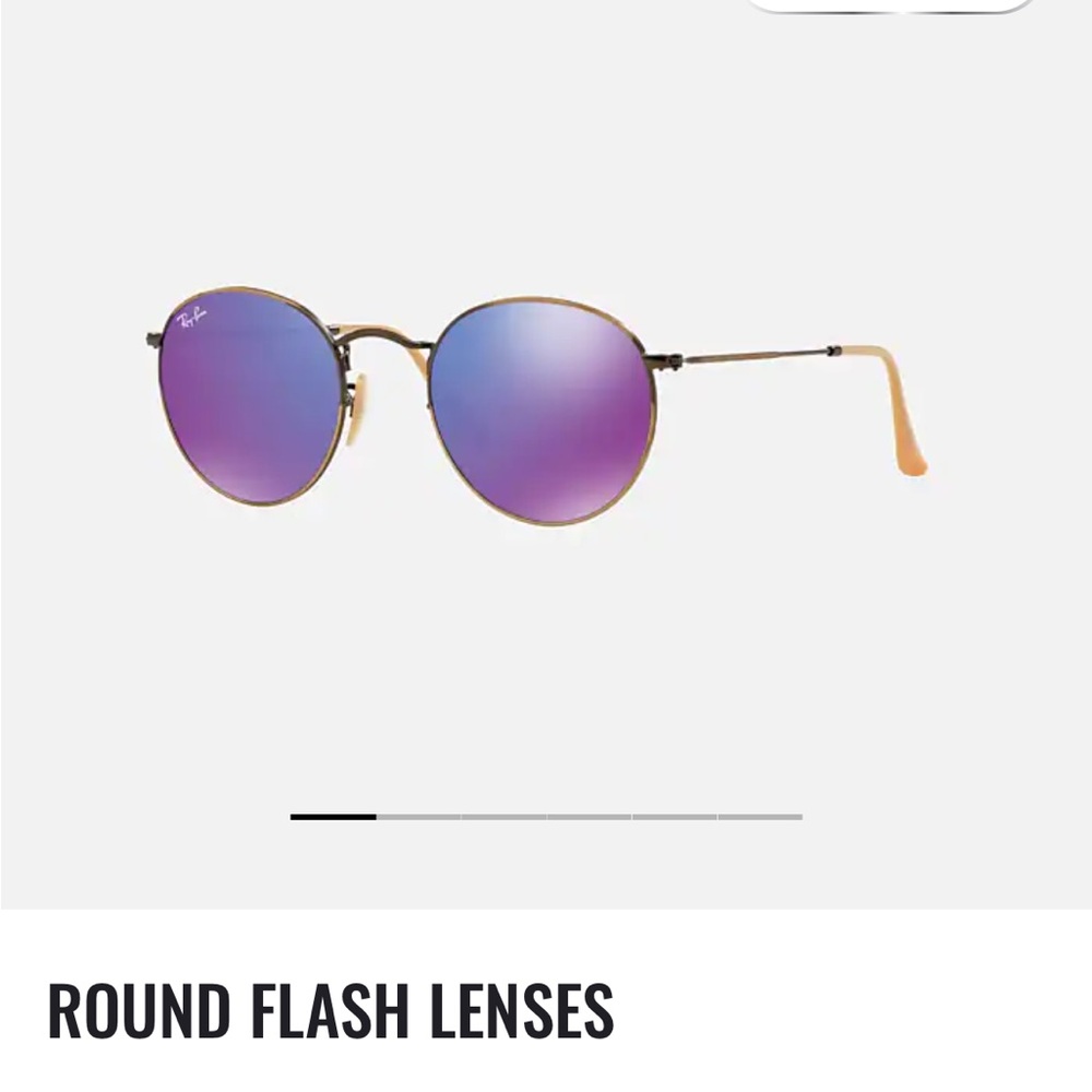 Ray Ban purple round flash lenses